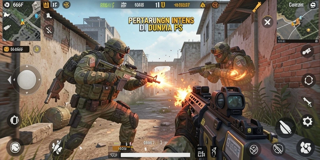 Gameplay intens dari 666F menunjukkan aksi tembak-menembak yang mendebarkan.