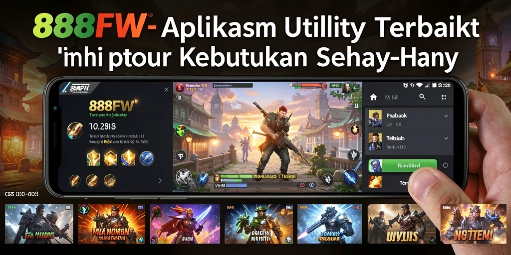 Tampilan antarmuka utama aplikasi 888FW yang menarik dan mudah digunakan.