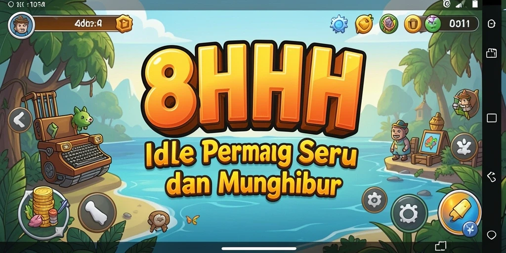 Tampilan gameplay seru dari 8HHH dengan elemen Idle.