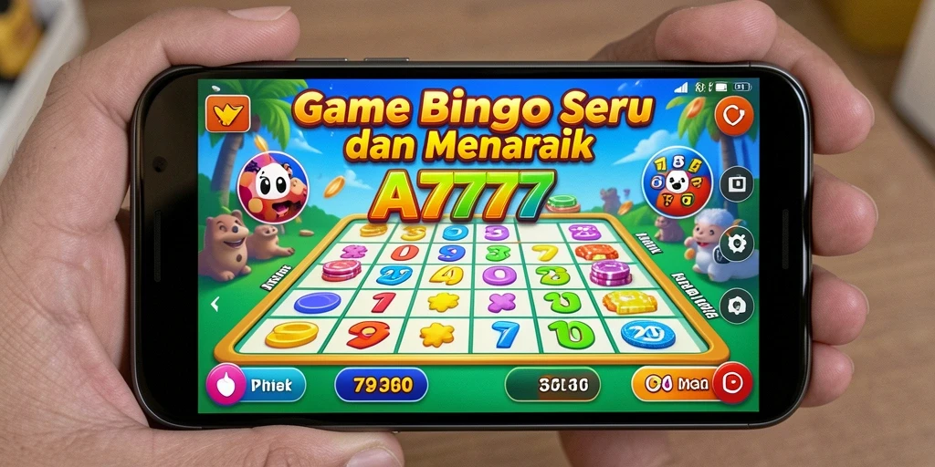 Screenshot permainan A7777 yang menunjukkan interaksi pemain dalam Bingo.