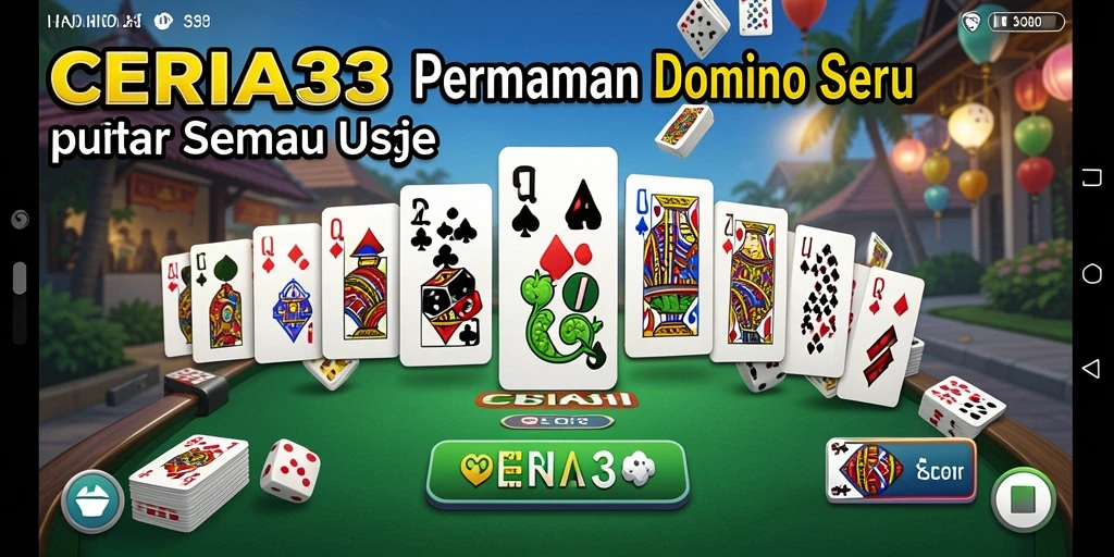 Tampilan gameplay ceria dan seru dari game domino.