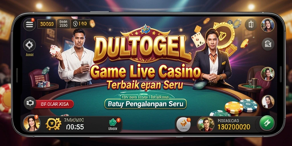 Tampilan gameplay seru DULTOGEL dalam sesi Live Casino.