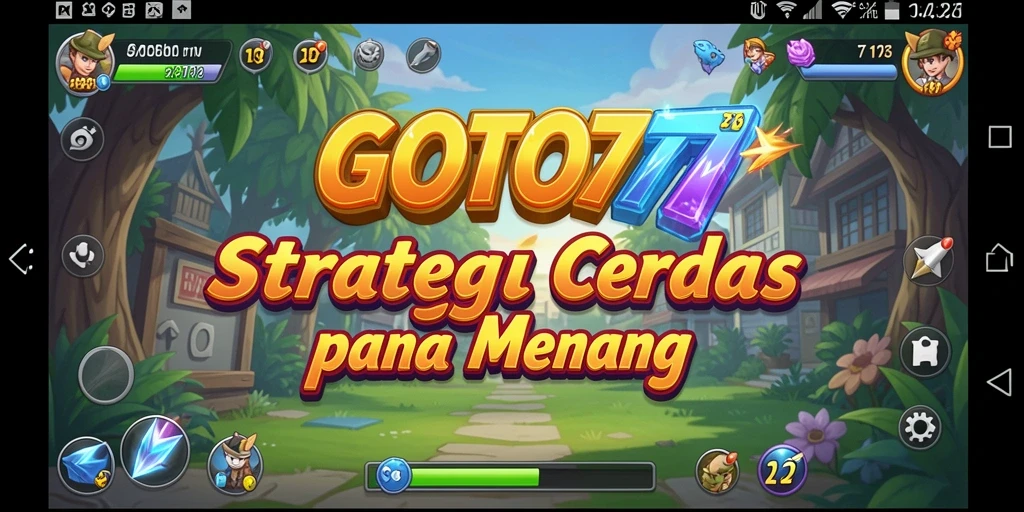 Tangkapan layar GOTO77 menunjukkan aksi strategis yang menegangkan.