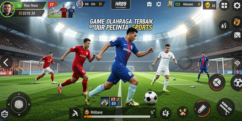 Tampilan gameplay <strong>HR89</strong> yang menarik dan dinamis dalam cabang olahraga.