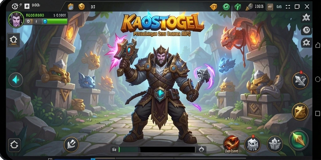 Tampilan seru dalam gameplay KAOSTOGEL yang menantang.