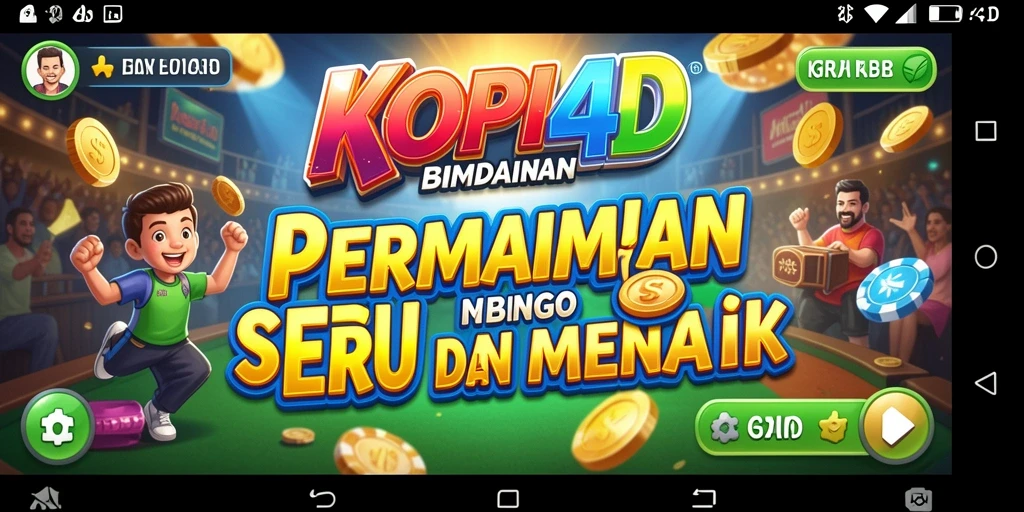 Screenshot gameplay Bingo di KOPI4D yang seru dan penuh aksi.