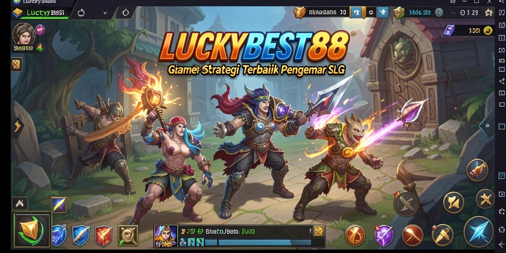 Tangkapan layar gameplay menunjukkan strategi mendalam dalam LUCKYBEST88.