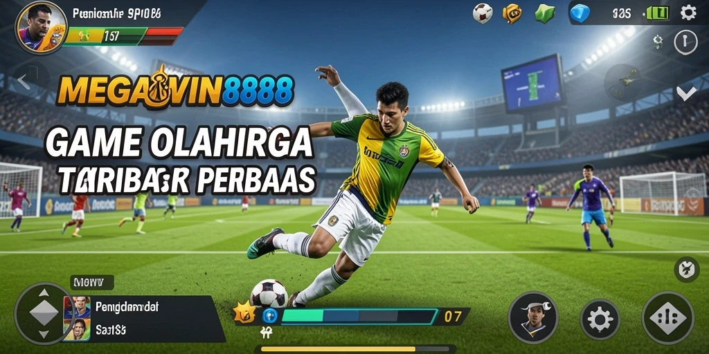 Tampilan gameplay mendebarkan di MEGAWIN888 dengan aksi olahraga yang intens.