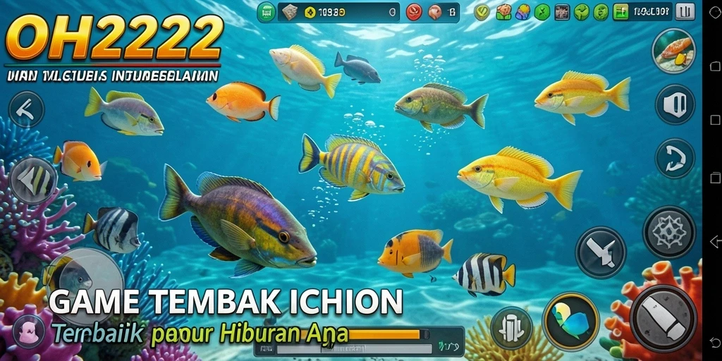 Screenshot gameplay Tembak Ikan di OH222 yang seru dan menantang.