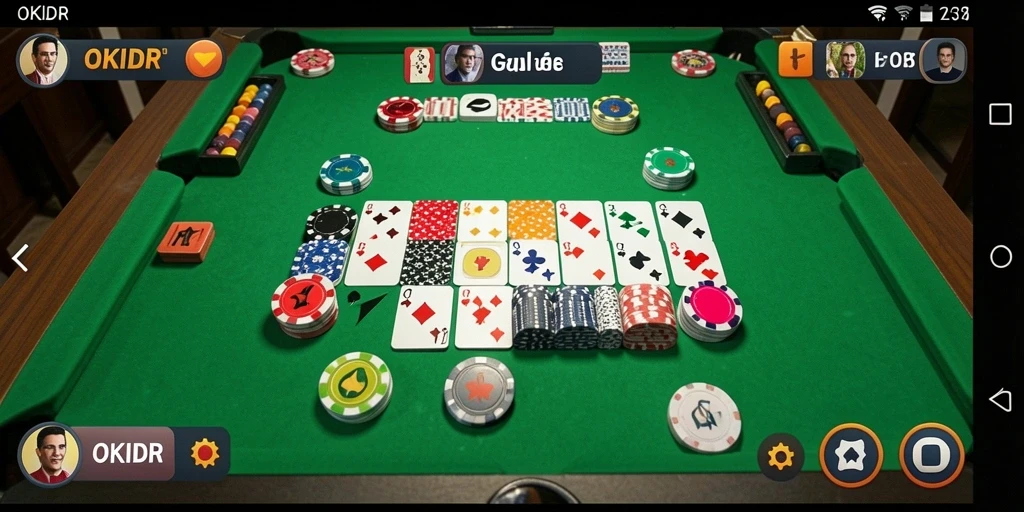 Tampilan menarik dari gameplay Gaple di OKIDR.
