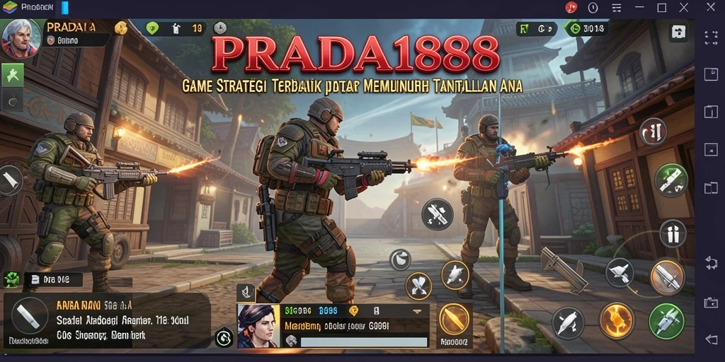 Tampilan permainan strategi yang mendebarkan di PRADA188.