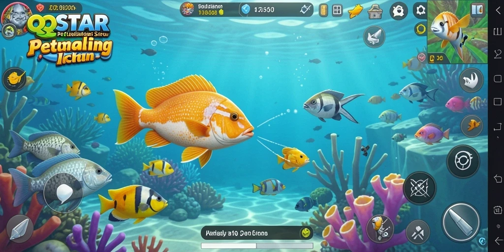 Tangkapan layar menampilkan aksi seru dalam gameplay Tembak Ikan.