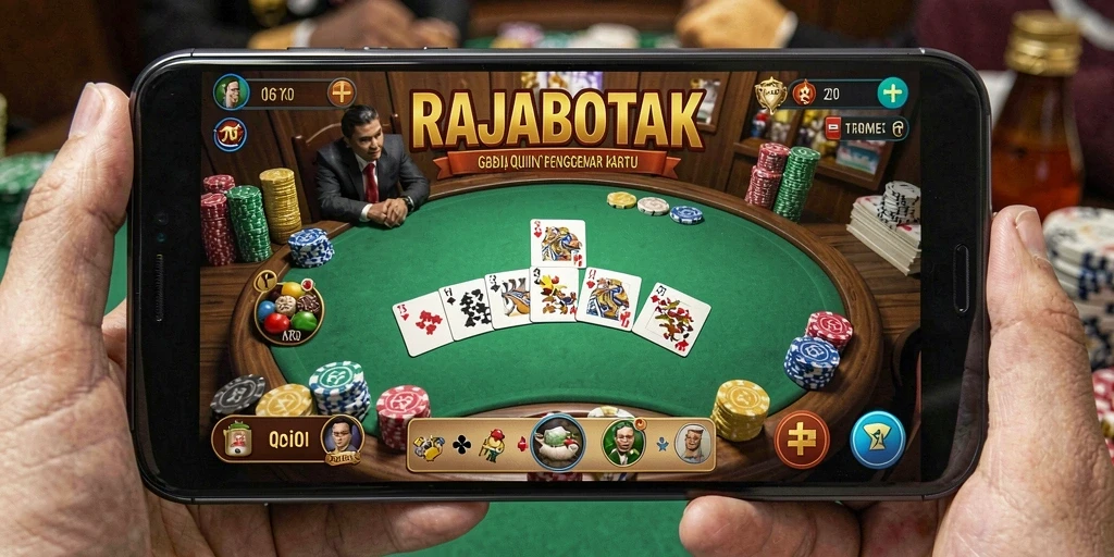 Screenshot gameplay RAJABOTAK menunjukkan keseruan bermain QiuQiu.