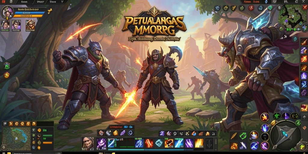 Screenshot utama RP6677 menampilkan aksi seru dalam gameplay MMORPG.