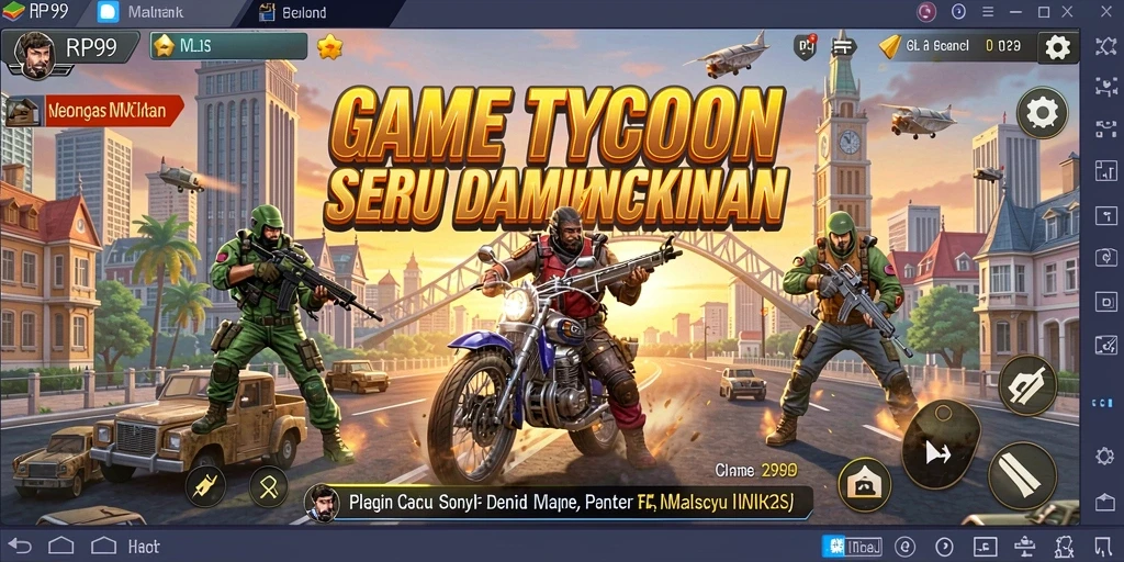 Tampilan gameplay RP99 yang menunjukkan strategi Tycoon yang menarik.