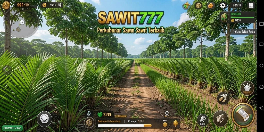 Gameplay menarik dari SAWIT777 dalam mengelola kebun sawit.