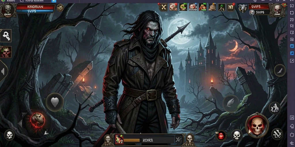 Tampilan gameplay SVIP5 yang menakutkan dan mencekam.