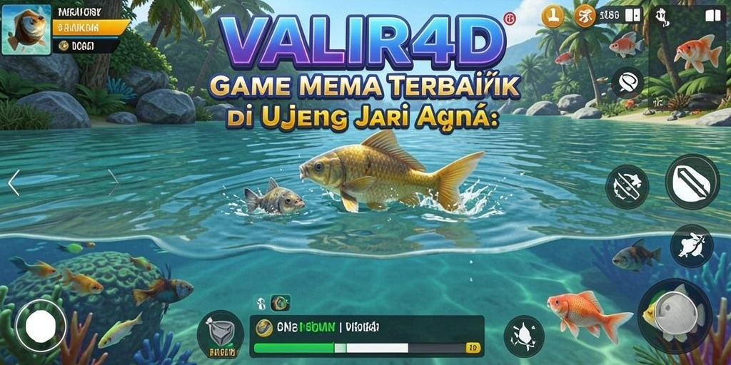 Tangkapan ikan besar dalam gameplay VALIR4D yang menakjubkan.