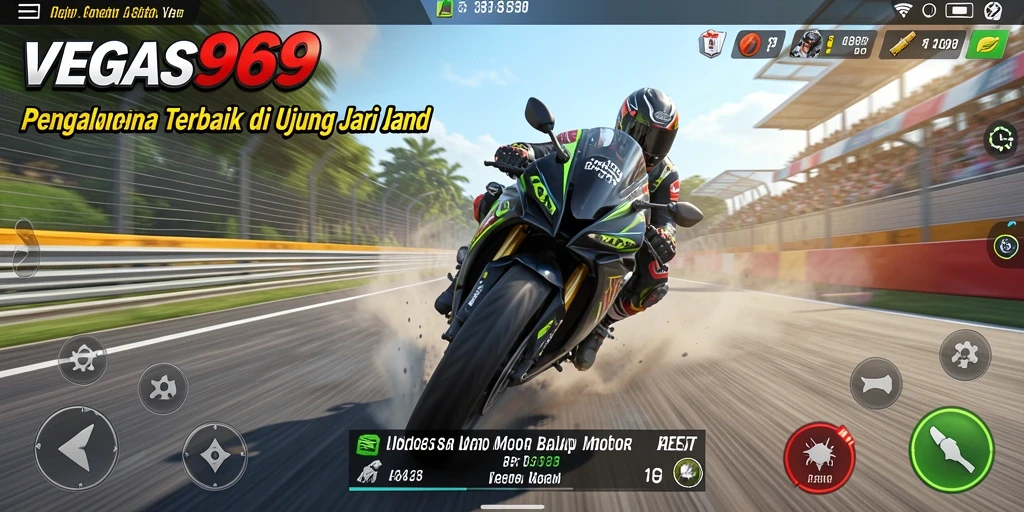 Gameplay seru balapan motor di VEGAS969.