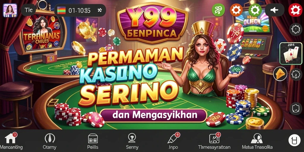 Screenshot gameplay Y89 menampilkan suasana Kasino yang autentik.